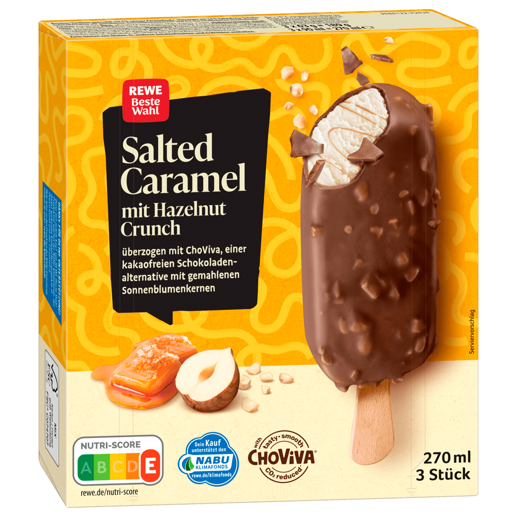 REWE Beste Wahl Salted Caramel with Hazelnut Crunch and ChoViva