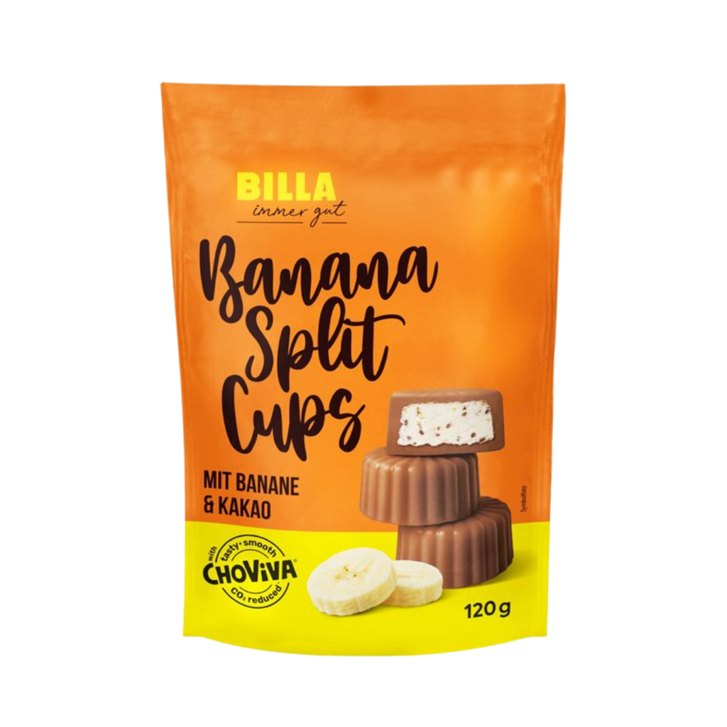 BILLA immer gut Banana Split Cups