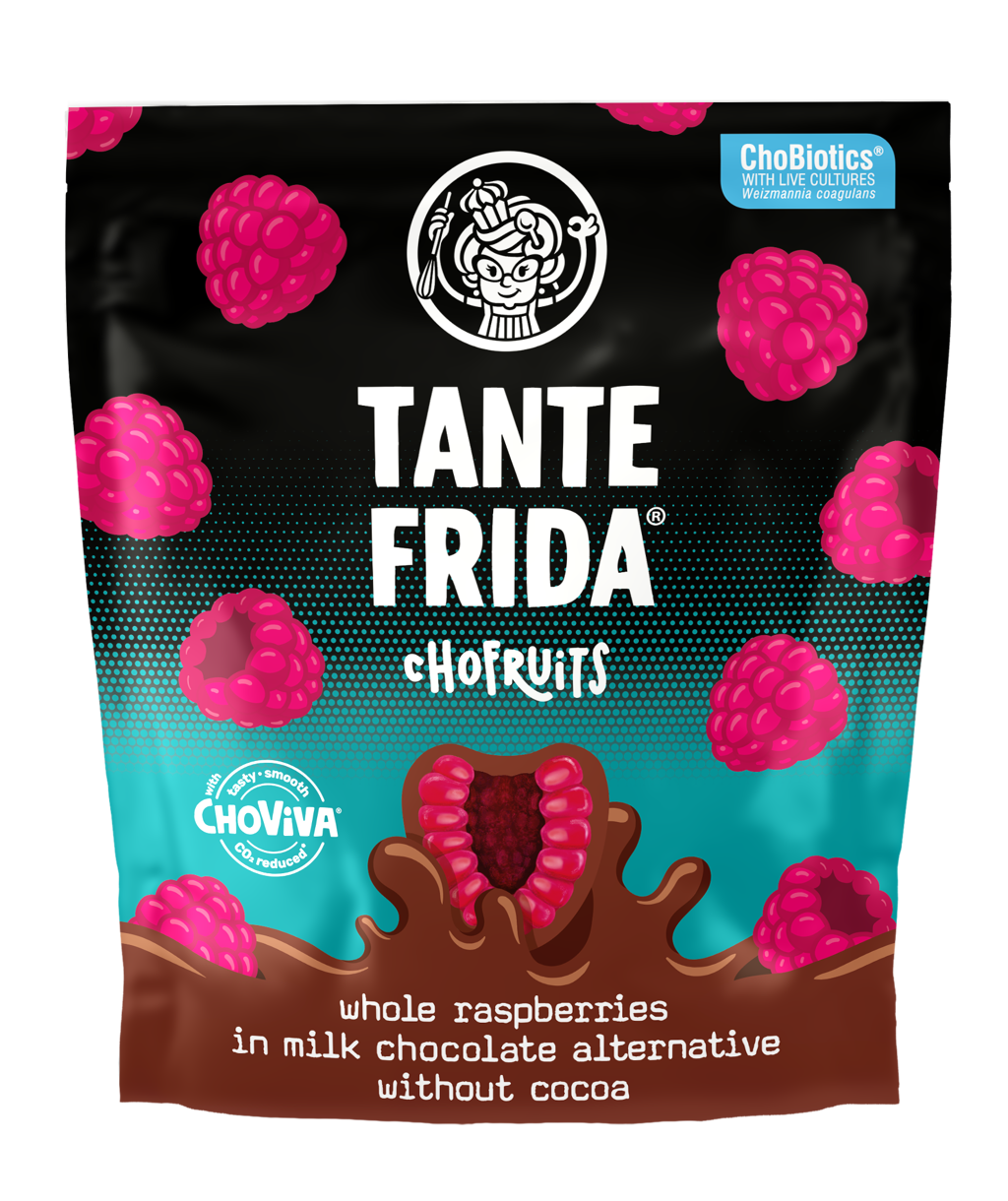Tante Frida Chofruits Raspberries with ChoViva
